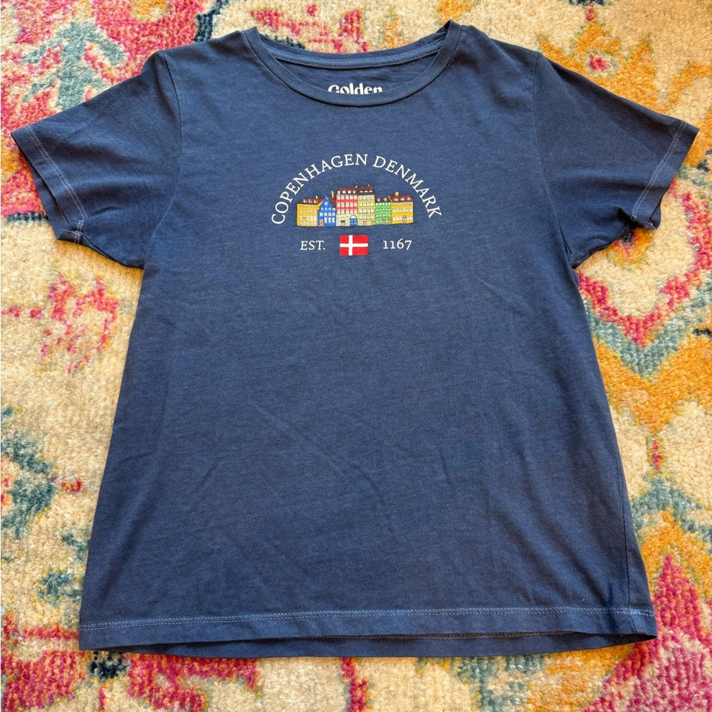 PacSun Navy Blue Copenhagen Denmark Graphic Tee